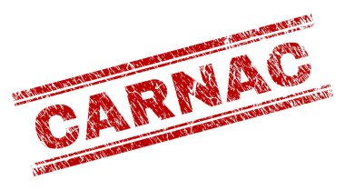 Dokulu Carnac damga mühür çizik
