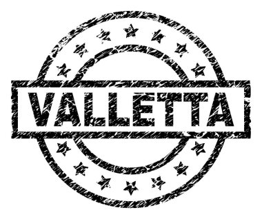 Dokulu Valletta damga mühür çizik