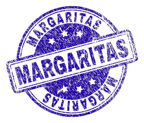 Selo de carimbo MARGARITAS texturizado riscado —  Vetores de Stock