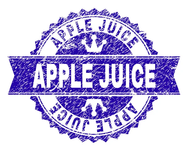 Grunge elma suyu damga mühür kurdele ile dokulu