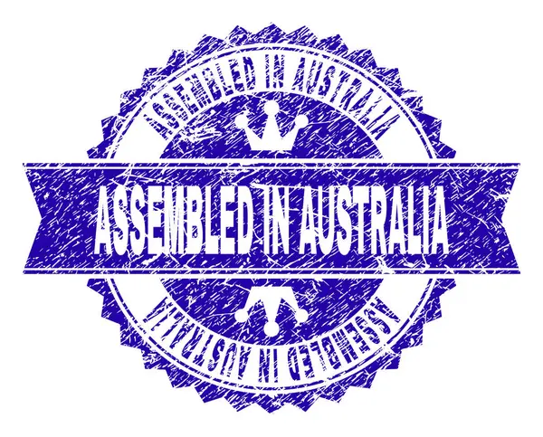 Grunge összeszerelt Ausztrália szerkezetű bélyeg fóka szalag — Stock Vector