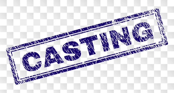 Grunge döküm dikdörtgen damgası