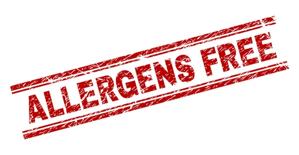 Texturált allergének ingyenes pecsétbélyeg karcos — Stock Vector