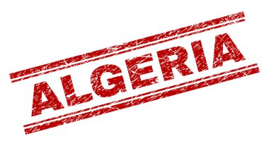 Dokulu Cezayir damga mühür çizik