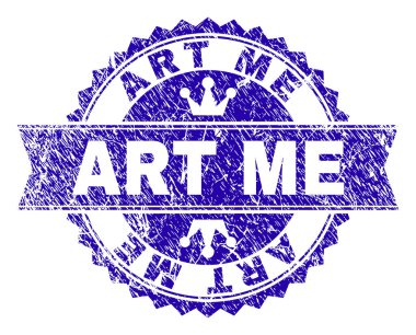 Grunge bana damga mühür kurdele ile sanat dokulu