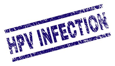 Grunge Hpv enfeksiyonu damga mühür dokulu