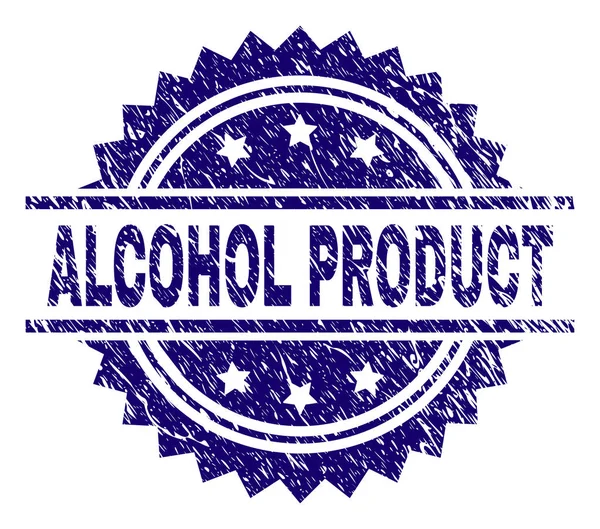 Zerkratztes Siegel für texturierte Alkoholprodukte — Stockvektor