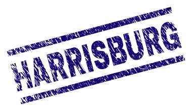 Dokulu Harrisburg damga mühür çizik