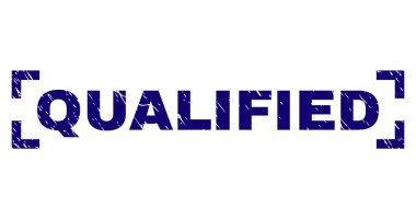 Dokulu nitelikli damga mühür köşeleri içinde çizik