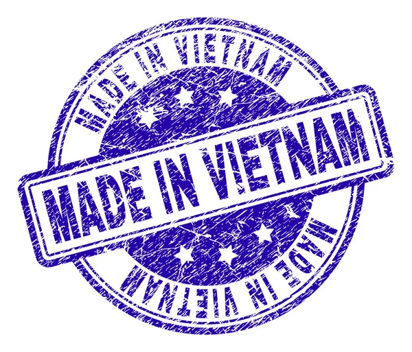 Grunge texturizado MADE IN VIETNAM selo — Vetor de Stock