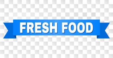 Mavi kurdele ile taze gıda metin