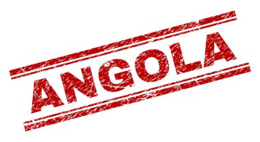 Dokulu Angola damga mühür çizik