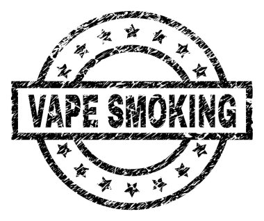 Dokulu Vape yasaktır damga mühür çizik