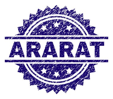 Dokulu Ararat damga mühür çizik