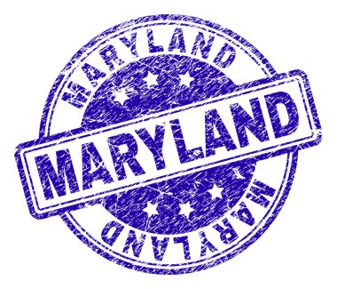 Dokulu Maryland damga mühür çizik