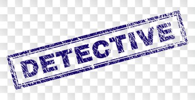 Grunge Dedektif dikdörtgen damgası