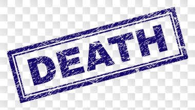 Grunge ölüm dikdörtgen damgası