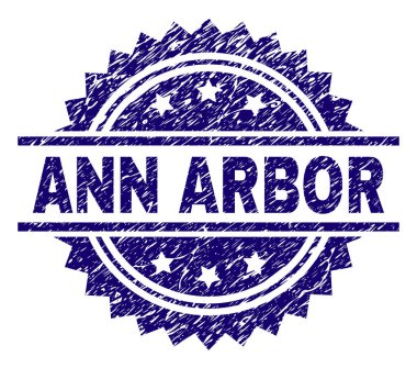 Dokulu Ann Arbor damga mühür çizik