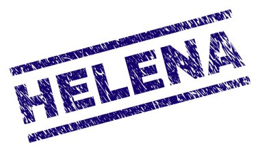 Dokulu Helena damga mühür çizik