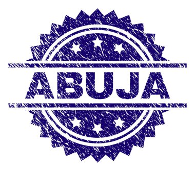 Grunge Abuja damga mühür dokulu