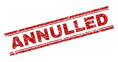 Dokulu iptal damga mühür çizik