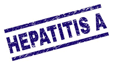 Dokulu Hepatit A damga mühür çizik