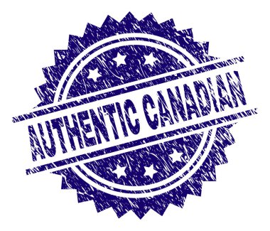 Grunge otantik Kanada damga mühür dokulu