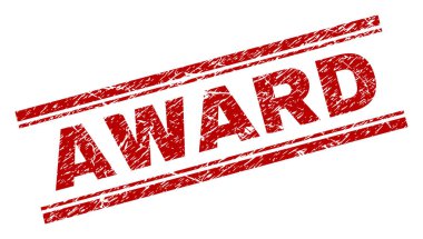 Dokulu Ödülü damga mühür çizik