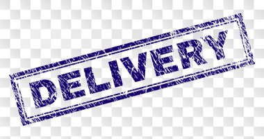 Çizik teslim dikdörtgen damgası