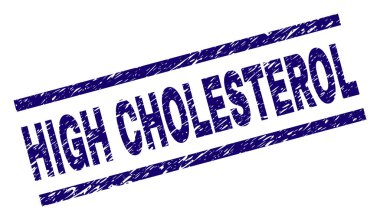 Dokulu yüksek kolesterol damga mühür çizik