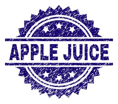 Grunge elma suyu damga mühür dokulu