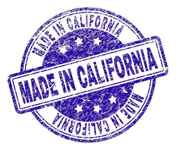 Grunge dokulu Made ın California damga mühür