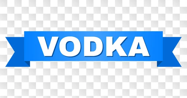 Blaues Band mit Wodka-Titel — Stockvektor