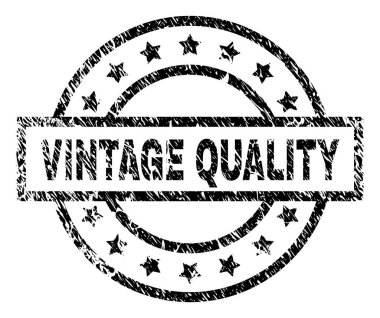 Dokulu Vintage kalite damga mühür çizik