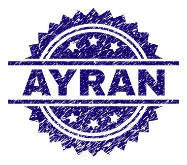 Grunge Ayran damga mühür dokulu