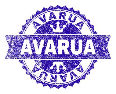 Grunge Avarua damga mühür kurdele ile dokulu