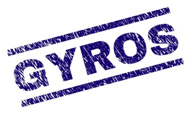 Çizik dokulu Gyros damga mühür
