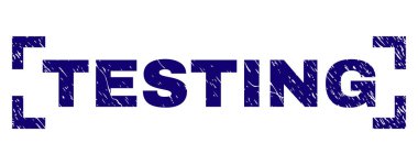 Grunge test damga mühür köşeler arasında dokulu