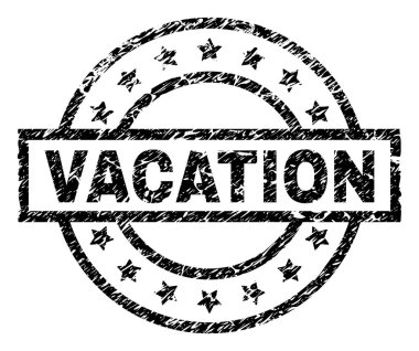 Çizik dokulu tatil damga mühür