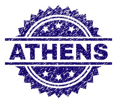 Grunge Atina damga mühür dokulu