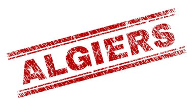 Dokulu Algiers damga mühür çizik