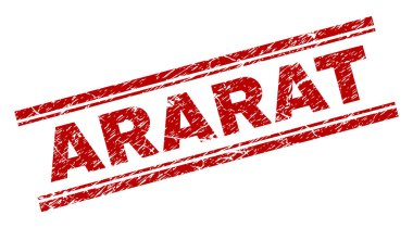 Grunge Ararat damga mühür dokulu