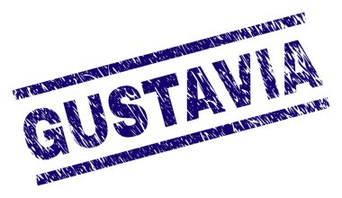 Dokulu Gustavia damga mühür çizik