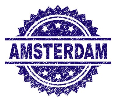 Grunge Amsterdam damga mühür dokulu