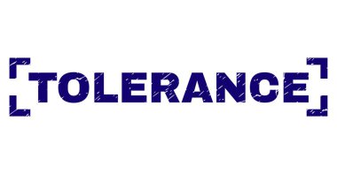 Dokulu tolerans damga mühür köşeleri içinde çizik