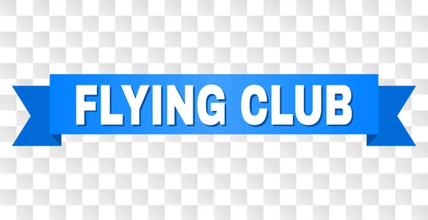Cinta azul con subtítulos de FLYING CLUB — Vector de stock