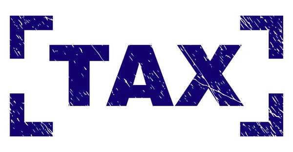Grunge texturált adó pecsétbélyeg sarkok belső — Stock Vector