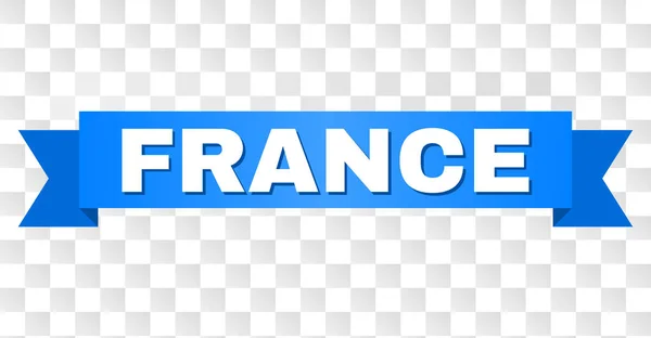 蓝色丝带与法国标题 — 图库矢量图片