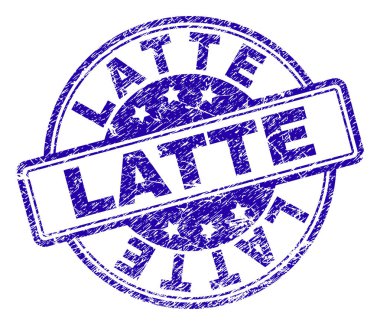 Dokulu Latte damga mühür çizik