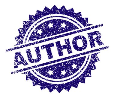 Dokulu yazar damga mühür çizik